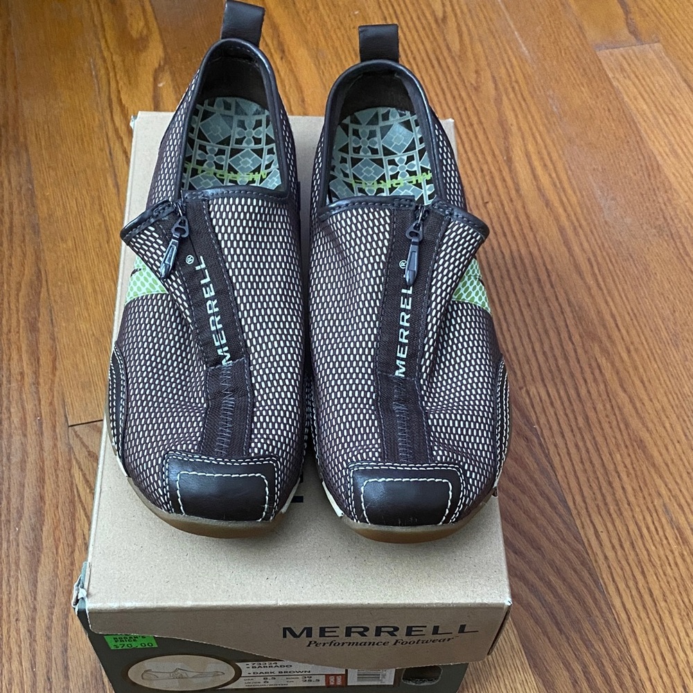 Merrell Dark Brown Slip-On Shoes